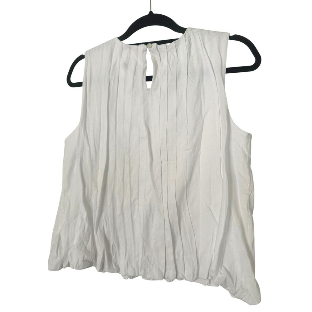 NWT Madewell Sleeveless Crewneck Bubble Top Size L - Picture 2 of 8
